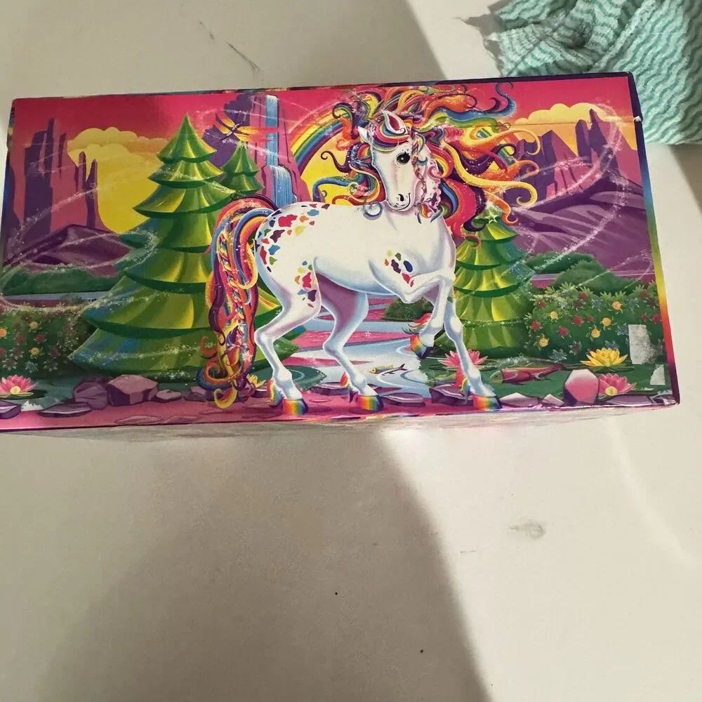 Lisa Frank Majesty Unicorn Stationary/Jewelry Box Treasure Chest Vintage